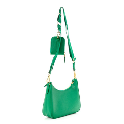 Prada Saffiano Lux Re-Edition 2005 Shoulder Bag Menta 3 of 10