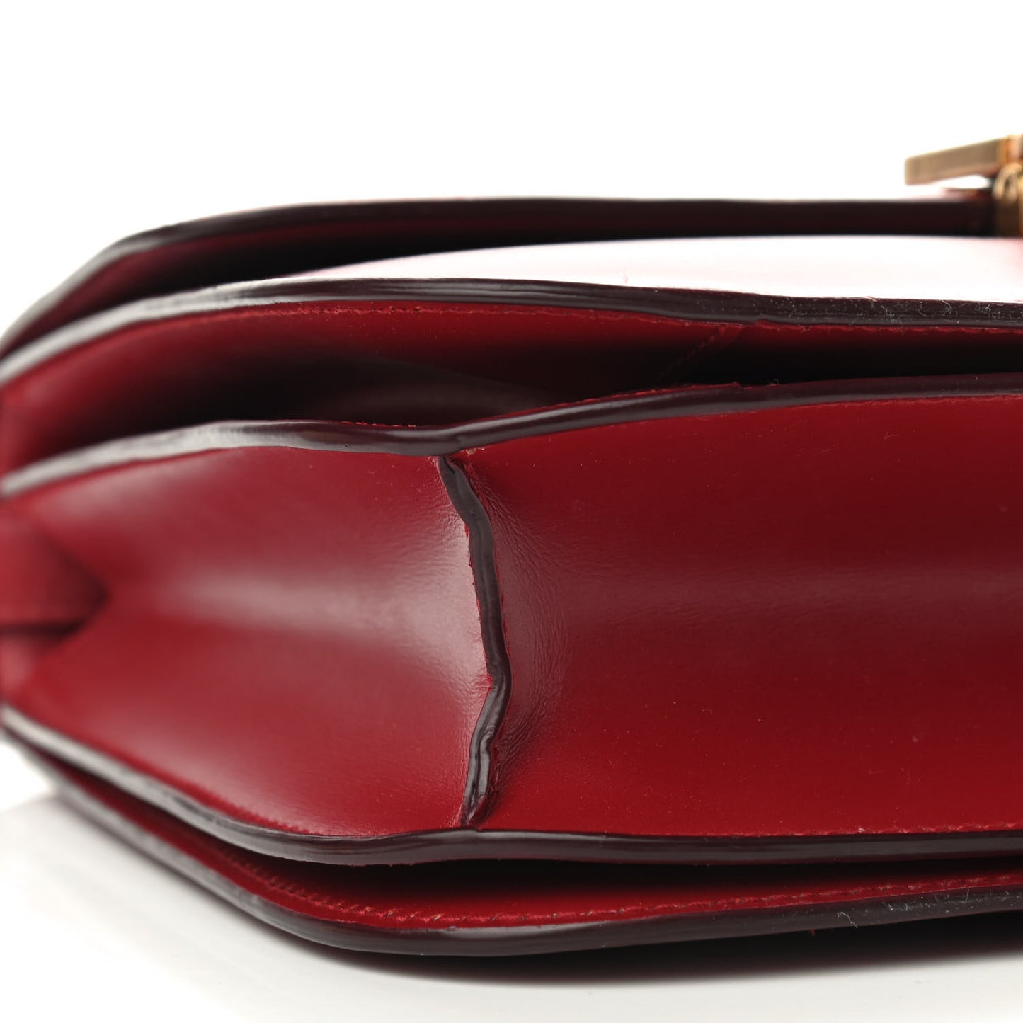 Box Calfskin Medium Classic Box Flap Bag Red