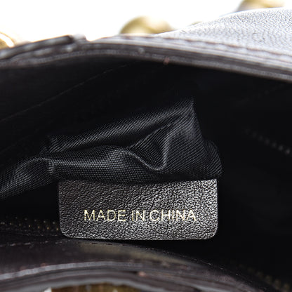 Burberry Calfskin Studded Medium Alverton Hobo Chocolate 6 of 15