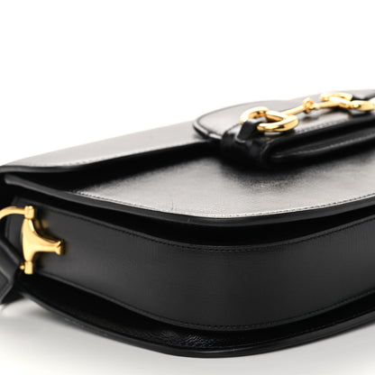 Gucci Azalea Calfskin Horsebit 1955 Shoulder Bag Black 9 of 10