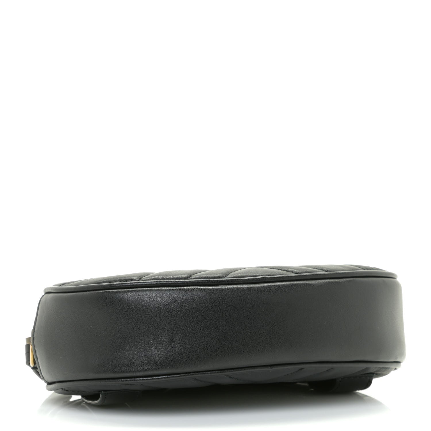 Gucci Calfskin Matelasse GG Marmont Belt Bag 65 26 Black 4 of 10