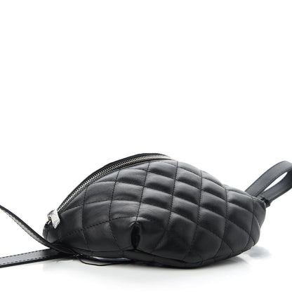 Chanel Calfskin Quilted Waist Belt Bag Black 4 of 10