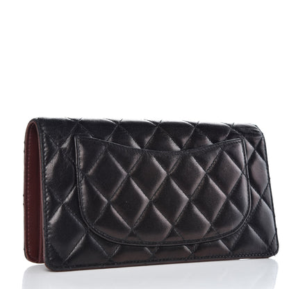 Chanel Lambskin Quilted Yen Wallet Black 3 of 15