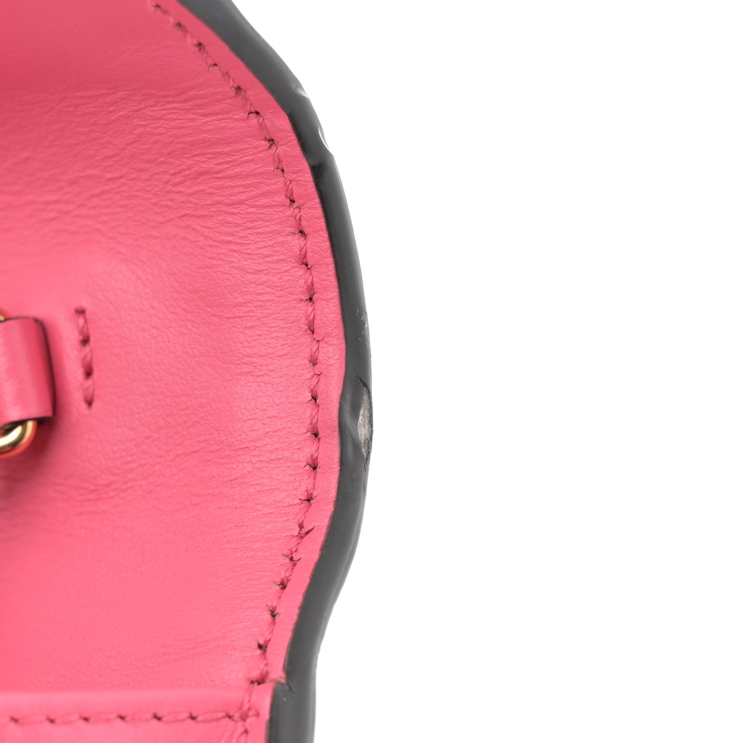 Calfskin GG Matelasse Chain Wallet Rhodamine Pink