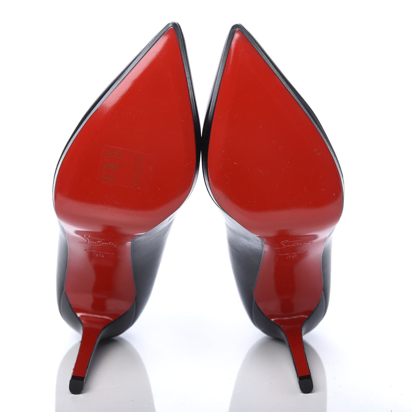 Shiny Nappa Pigalle Plato 100 Pumps 39 Black