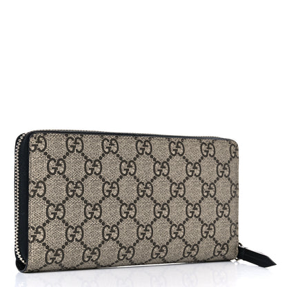 Gucci GG Supreme Monogram Tiger Zip Around Wallet 3 of 9