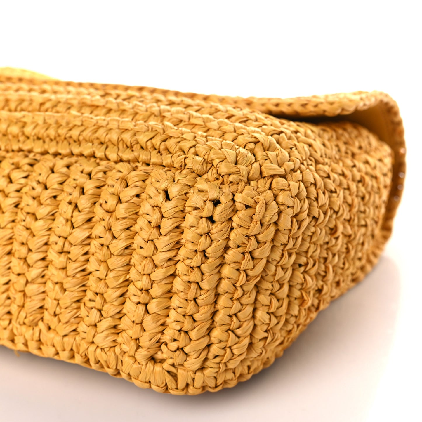 Raffia Calfskin Monogram Medium Niki Chain Satchel Wheat