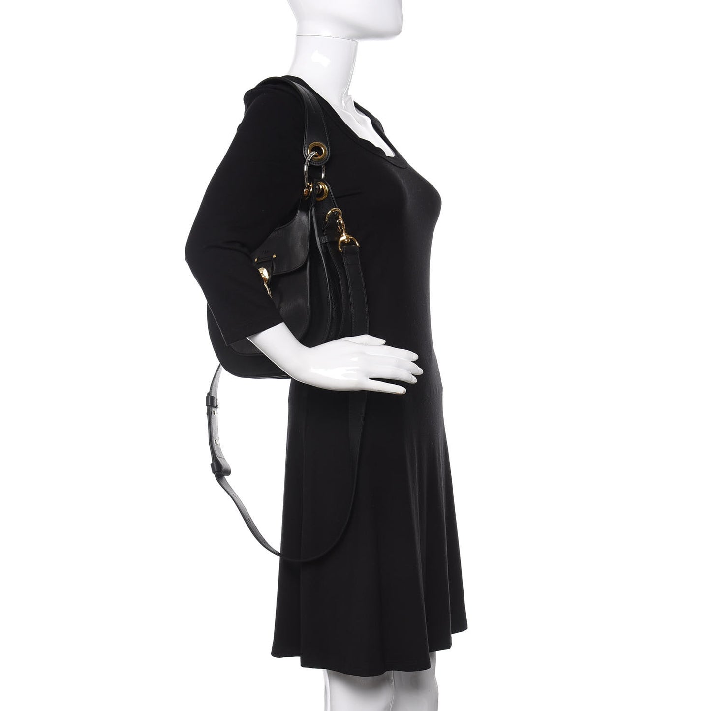 Calfskin Medium Tess Hobo Black