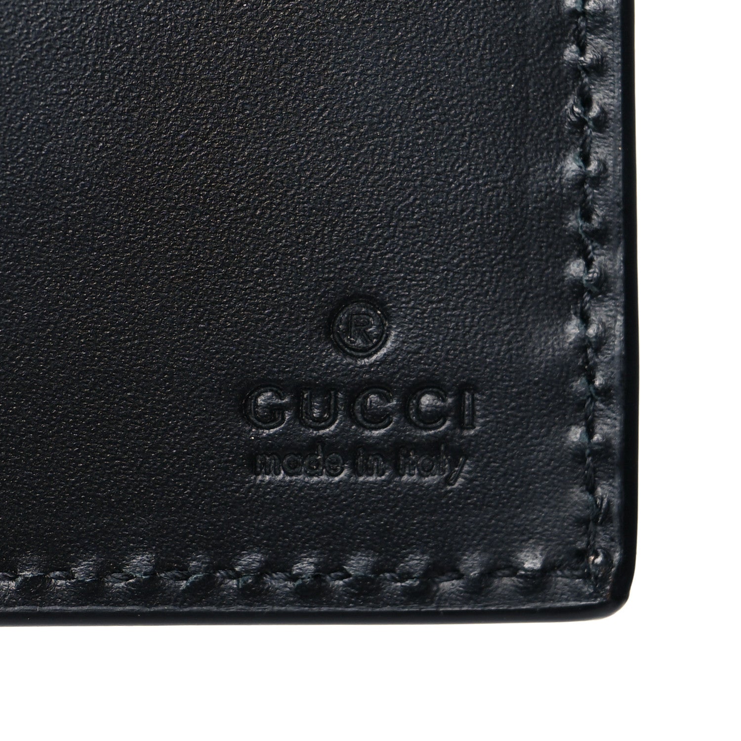 Gucci GG Supreme Monogram Selleria Calfskin Tiger Nice Bi-Fold Wallet Beige Ebony Multicolor Black 6 of 7