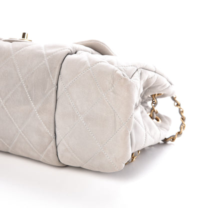 Chanel Iridescent Calfskin Large Chic Quilt Flap Grey 9 of 9