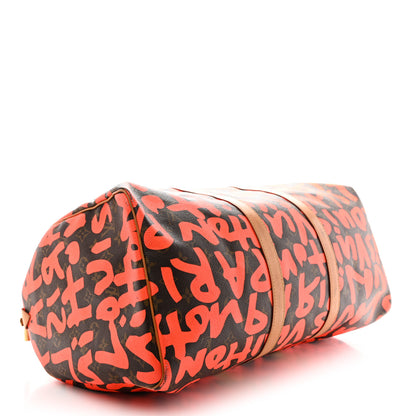 Louis Vuitton Monogram Graffiti Keepall 50 Orange 3 of 14