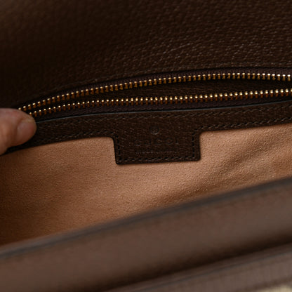 Gucci GG Supreme Monogram Web Small Ophidia Flap Messenger Bag Brown 6 of 10