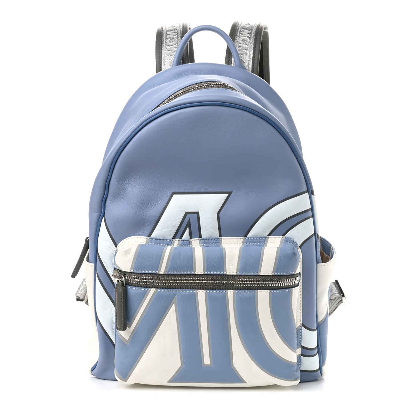 Calfskin Contrast Logo Stark Backpack Stone Wash