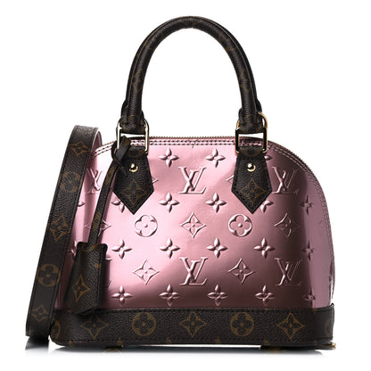 Louis Vuitton Vernis Monogram Alma BB Rose Pale Metallise 1 of 11