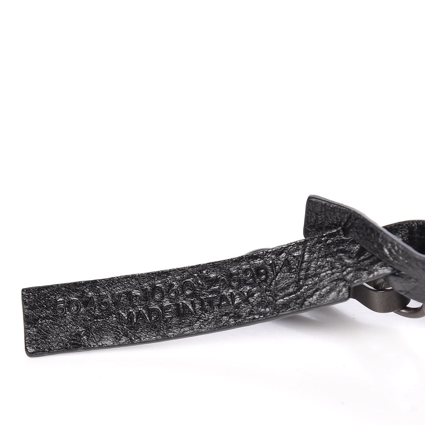 Agneau Classic Hardware Logo Shoulder Strap Black