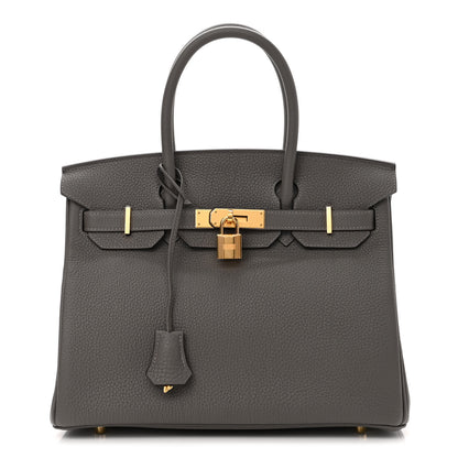 Hermes Togo Birkin 30 Etain 1 of 11
