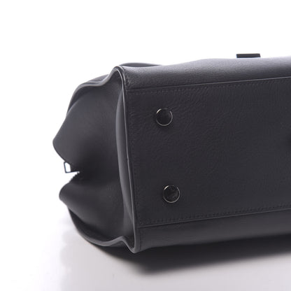 Saint Laurent Calfskin Monogram Baby Downtown Cabas Black 8 of 9