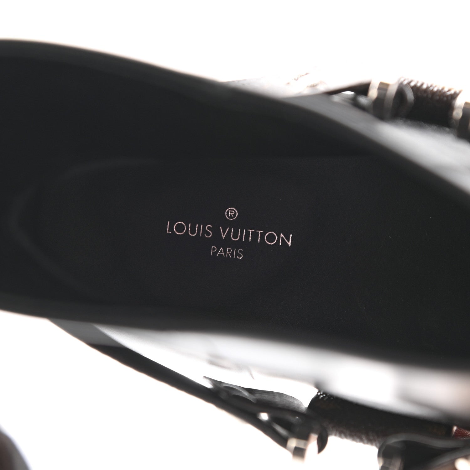 Louis Vuitton Calfskin Monogram Rhapsody Ankle Boots 39 Black 7 of 8