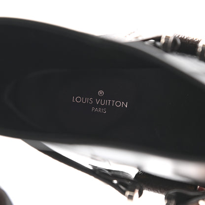 Louis Vuitton Calfskin Monogram Rhapsody Ankle Boots 39 Black 7 of 8