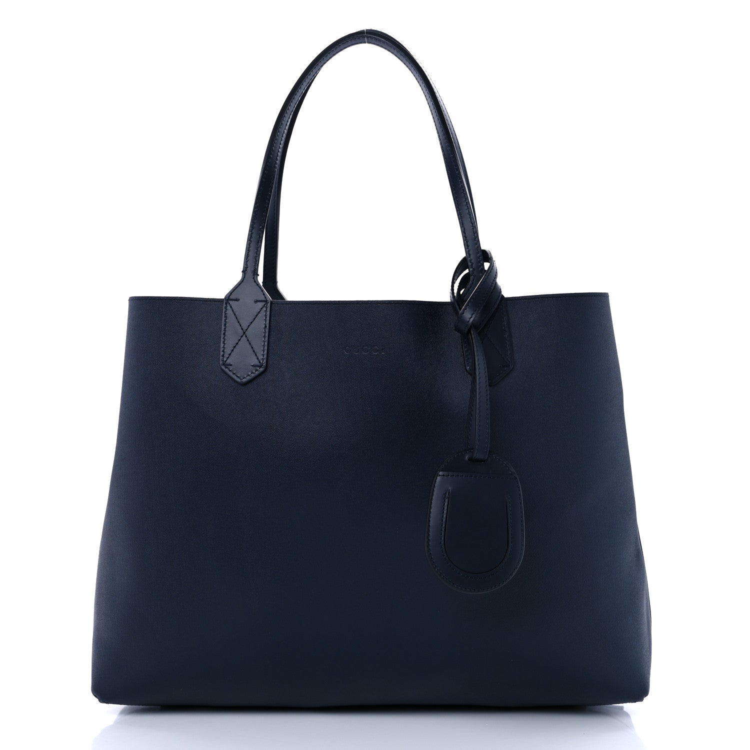 Gucci GG Supreme Monogram Blooms Medium Reversible Tote Beige Blue Navy 8 of 12