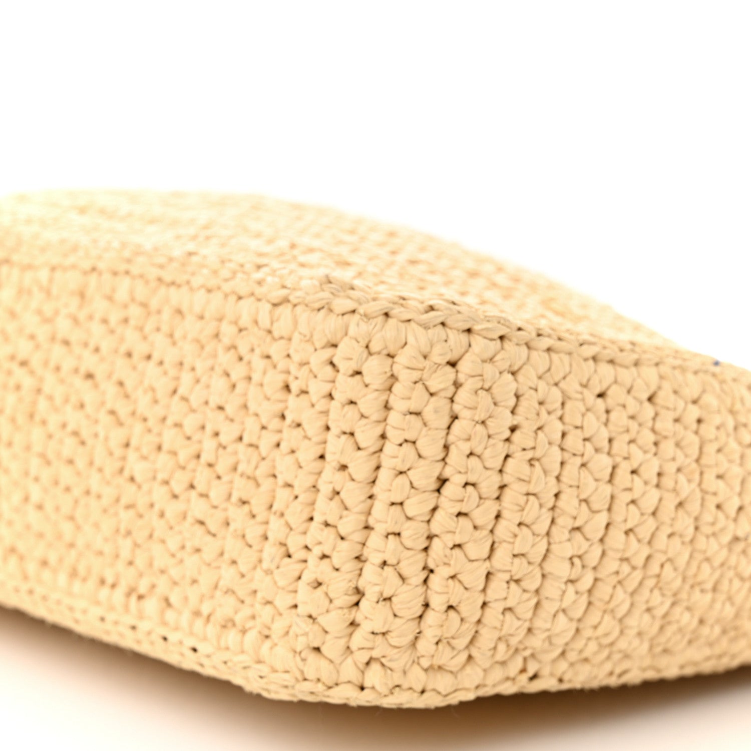 Prada Yarn Raffia Effect Crochet Re-Edition 2005 Shoulder Bag Naturale 11 of 11