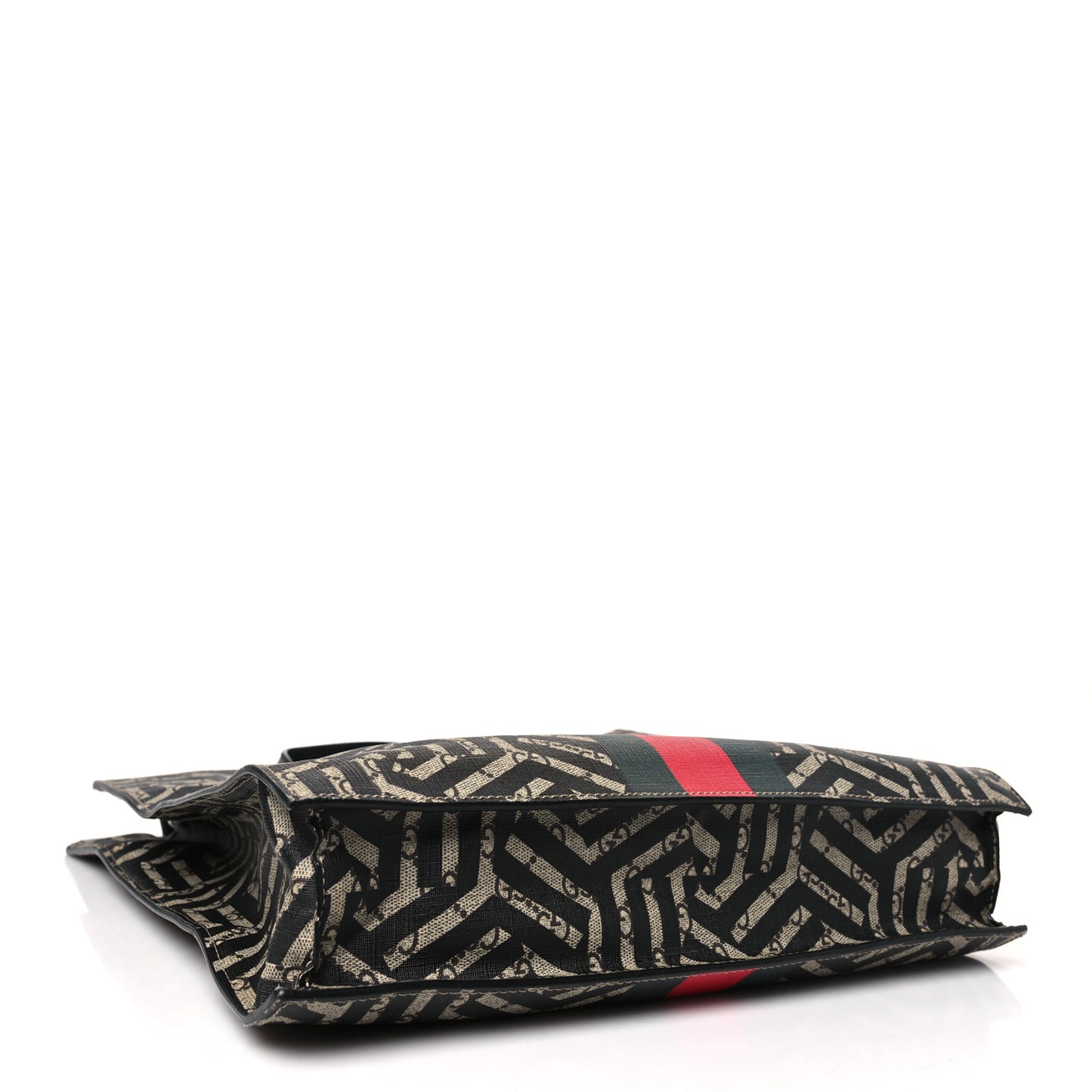 GG Supreme Monogram Caleido Web Vertical Tote Black