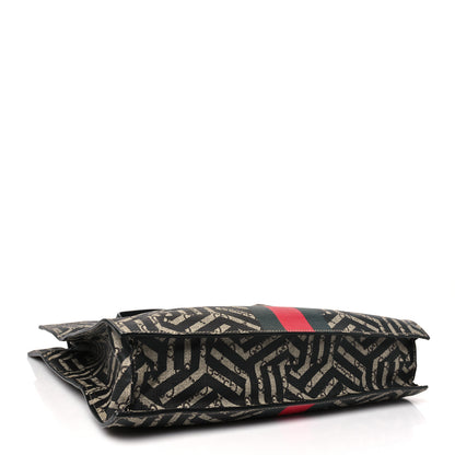 Gucci GG Supreme Monogram Caleido Web Vertical Tote Black 4 of 9