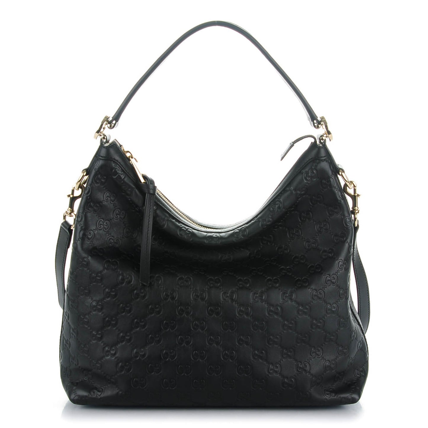 Guccissima Small Miss GG Hobo Black