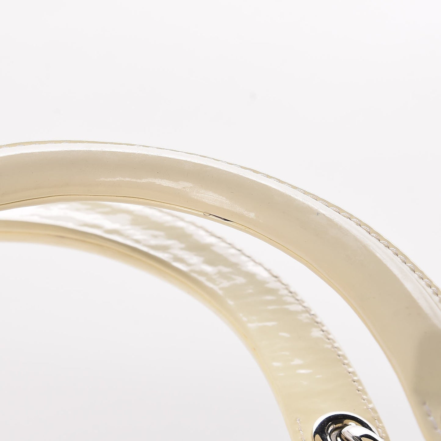 Patent Cannage Large Lady Dior White