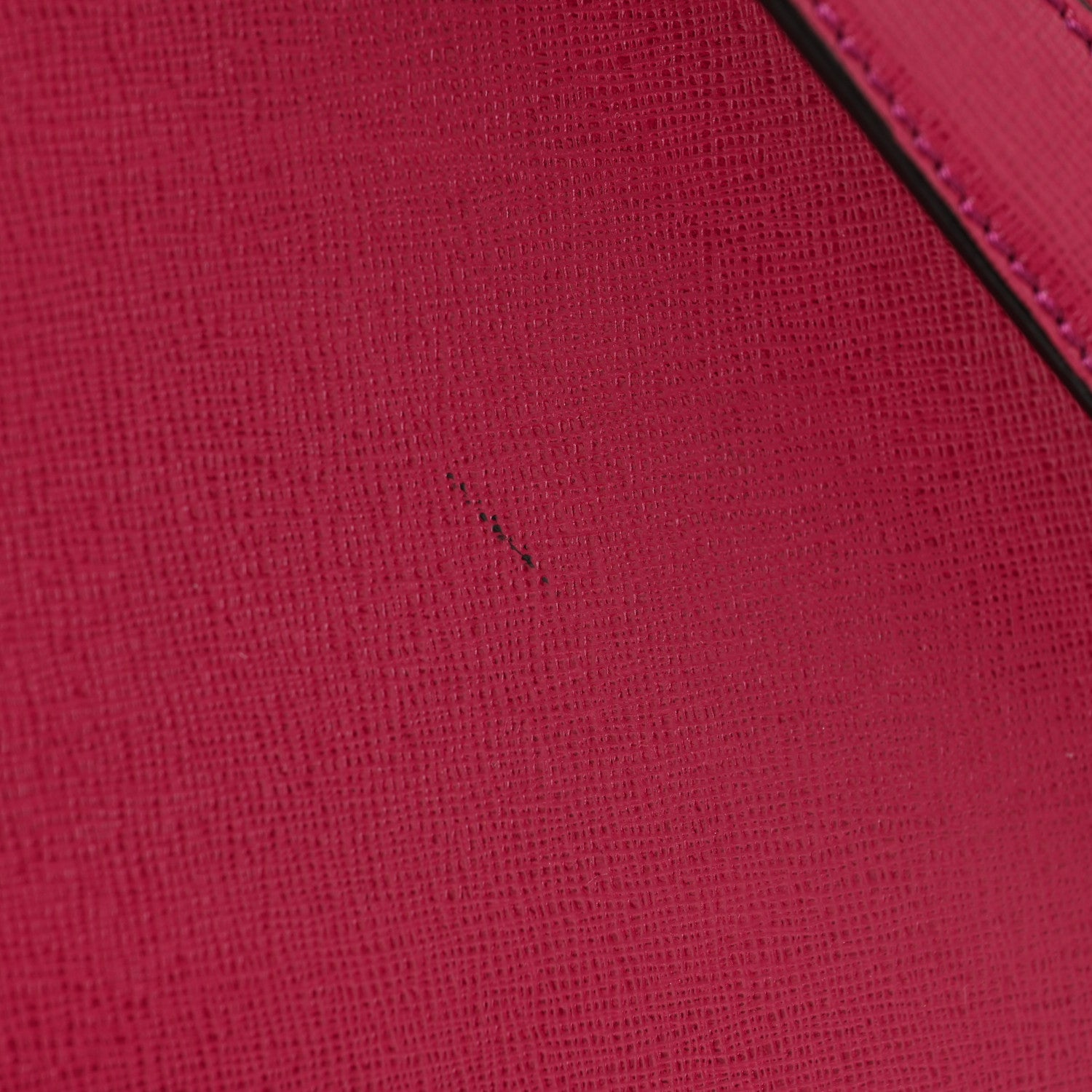 Fendi Vitello Elite Flamingo Regular 2Jours Tote Amarena 12 of 14