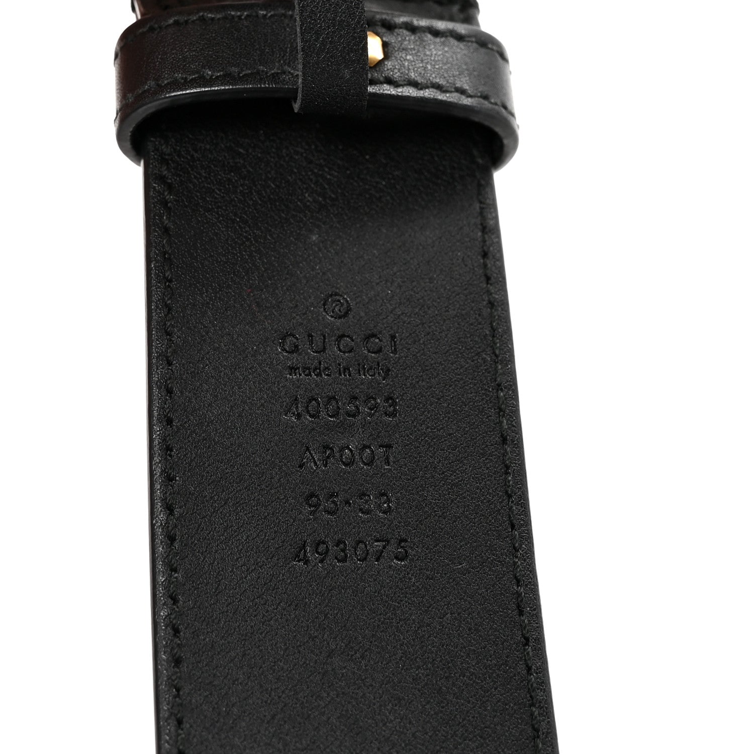 Gucci Calfskin Double G 40mm Belt 95 38 Black 5 of 5