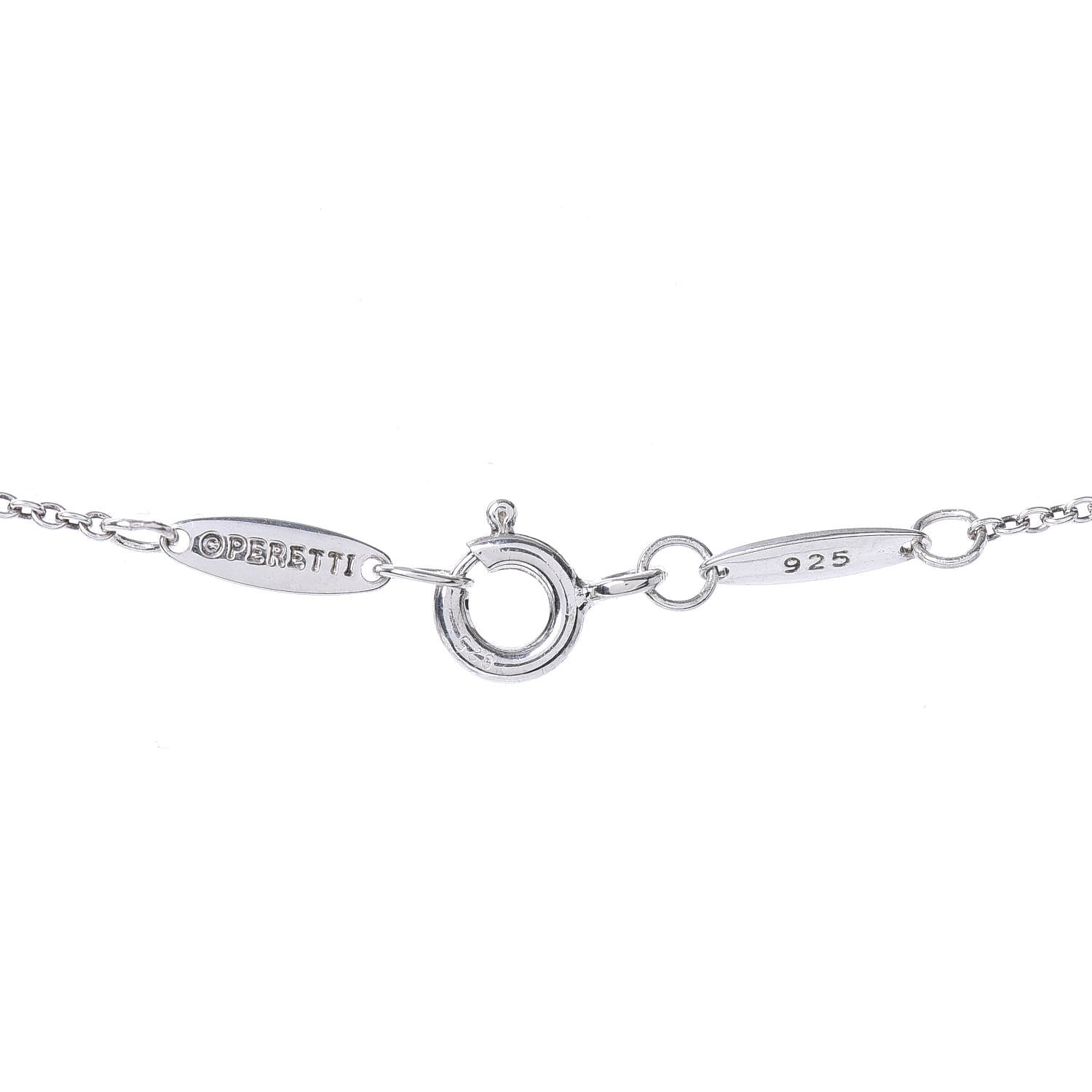 Tiffany Sterling Silver Diamond .03ct Elsa Peretti Diamonds by the Yard Pendant Necklace 4 of 6