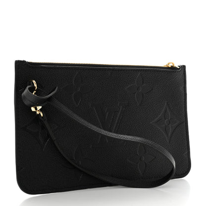 Louis Vuitton Empreinte Monogram Giant Neverfull MM Pochette Black 3 of 6