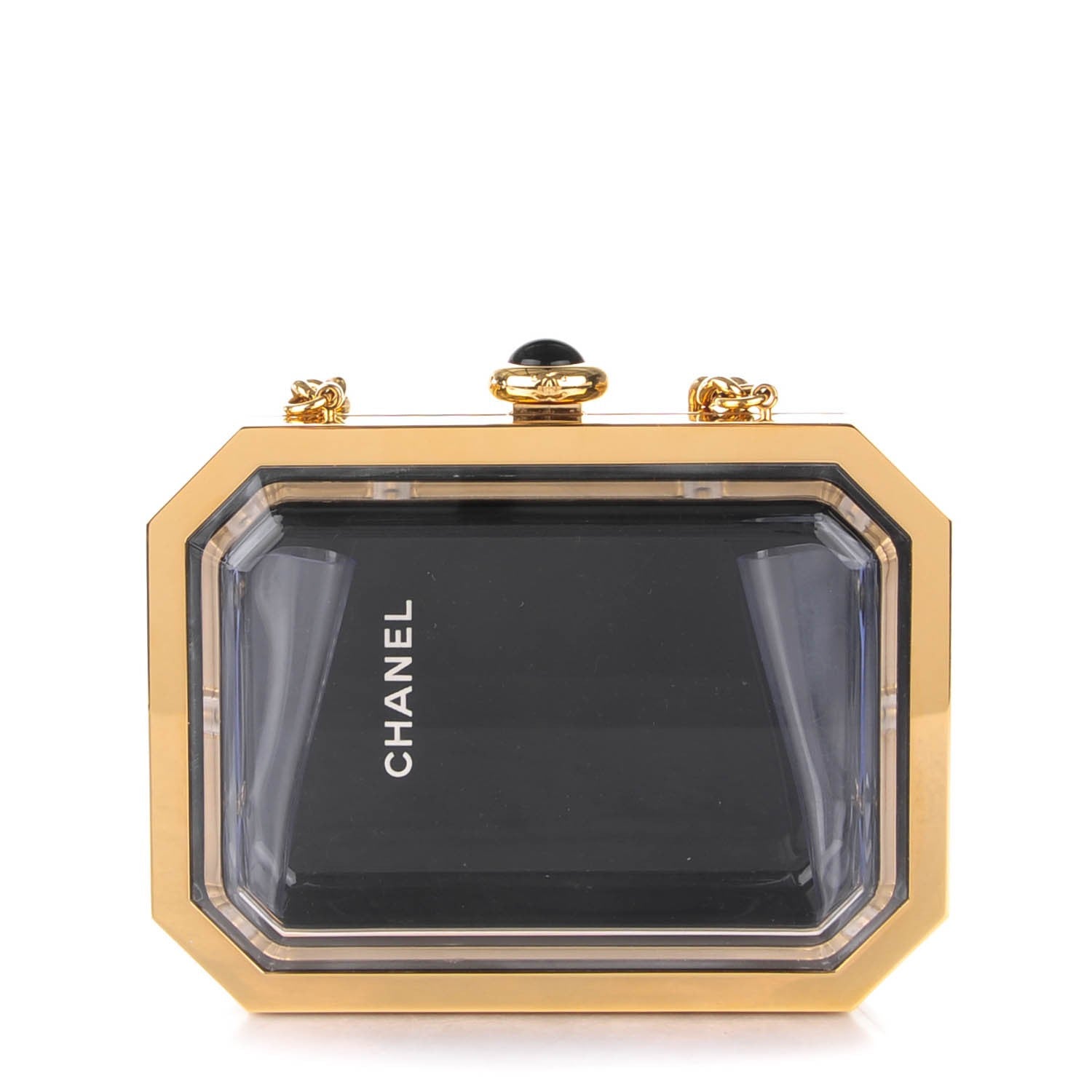 Chanel Plexiglass Premiere Minaudiere Clutch Black 1 of 7