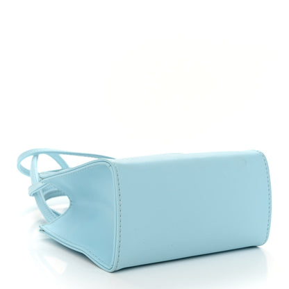 Telfar Vegan Leather Small Shopping Bag Pool Blue 4 of 14
