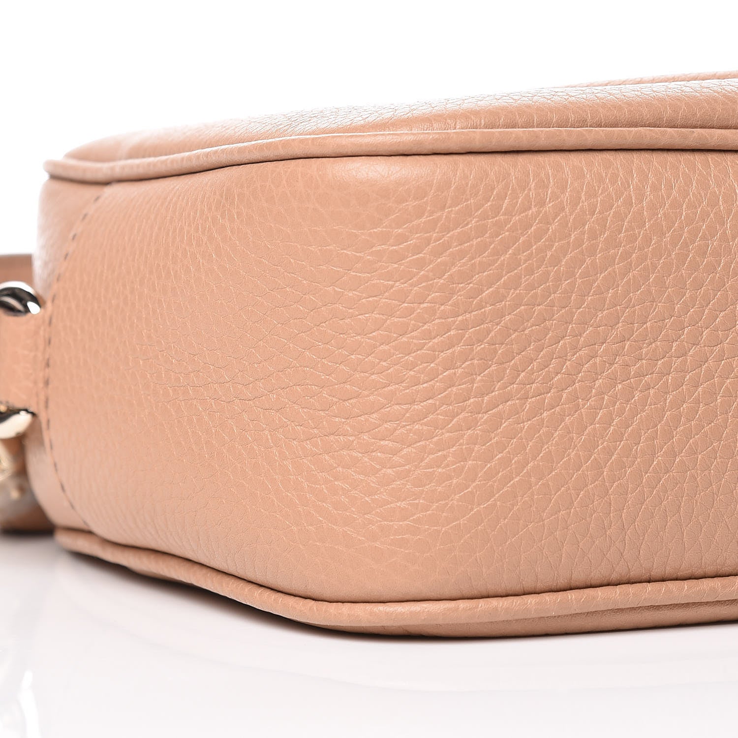 Gucci Pebbled Calfskin Small Soho Disco Bag Camelia 8 of 9