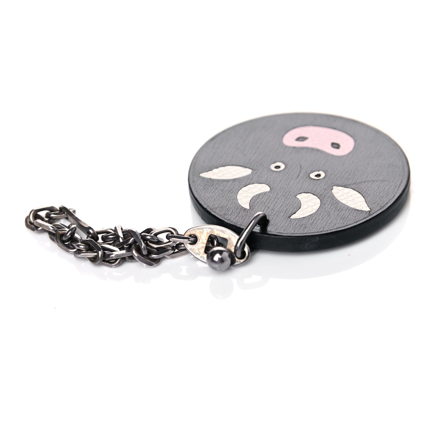 Box Bull Key Chain Bag Charm Black