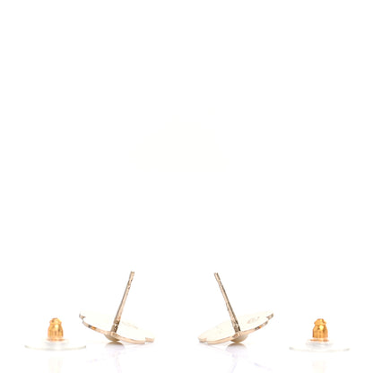 Chanel Pearl CC Camellia Earrings Gold 3 of 5