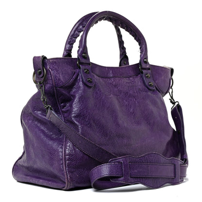 Balenciaga Agneau Classic Hardware Velo Dark Violet 4 of 38