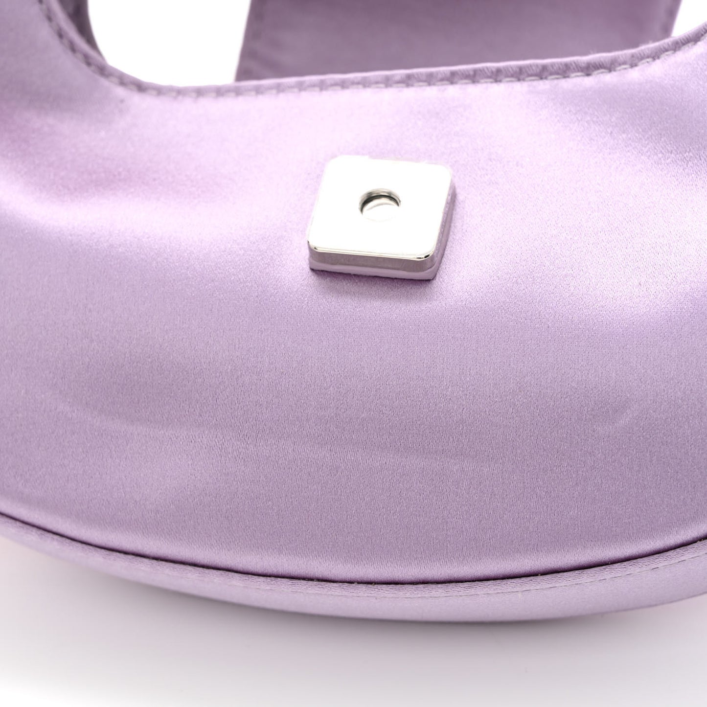 Silk Satin Mini Cookie Hobo Bag Lilla