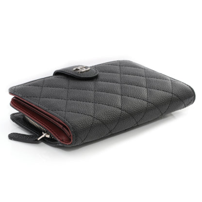Chanel Caviar Large Zip Wallet Black 2 of 8