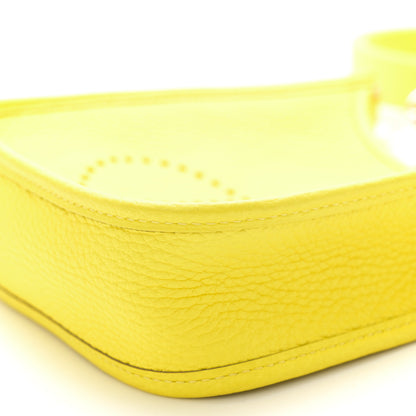 Hermes Taurillon Clemence Evelyne TPM Lime 9 of 10