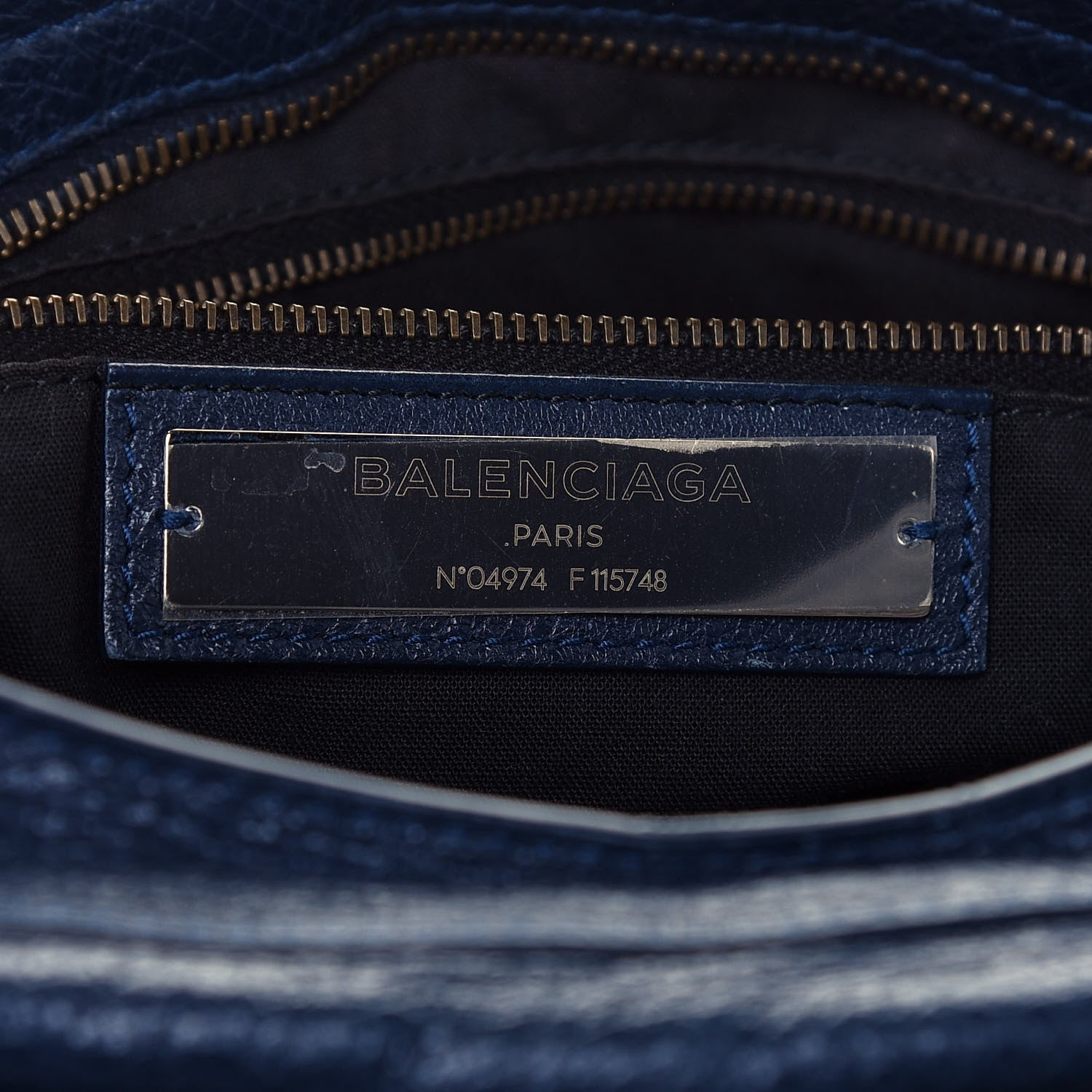 Balenciaga Agneau Classic Hardware City Bleu Obscur 5 of 18