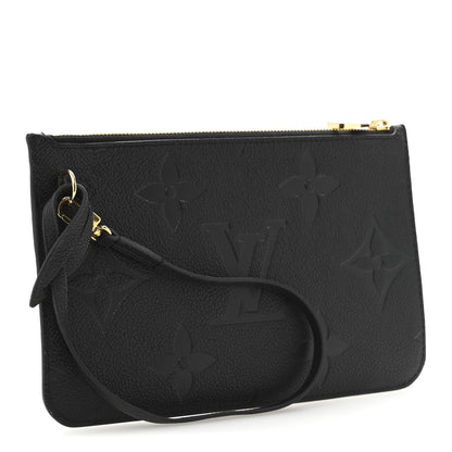 Louis Vuitton Empreinte Monogram Giant Neverfull MM Pochette Black 3 of 7