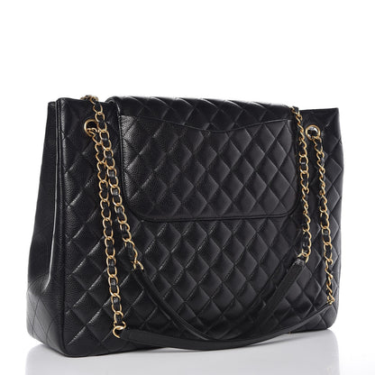 Chanel Caviar Quilted Flap Tote Black 3 of 8