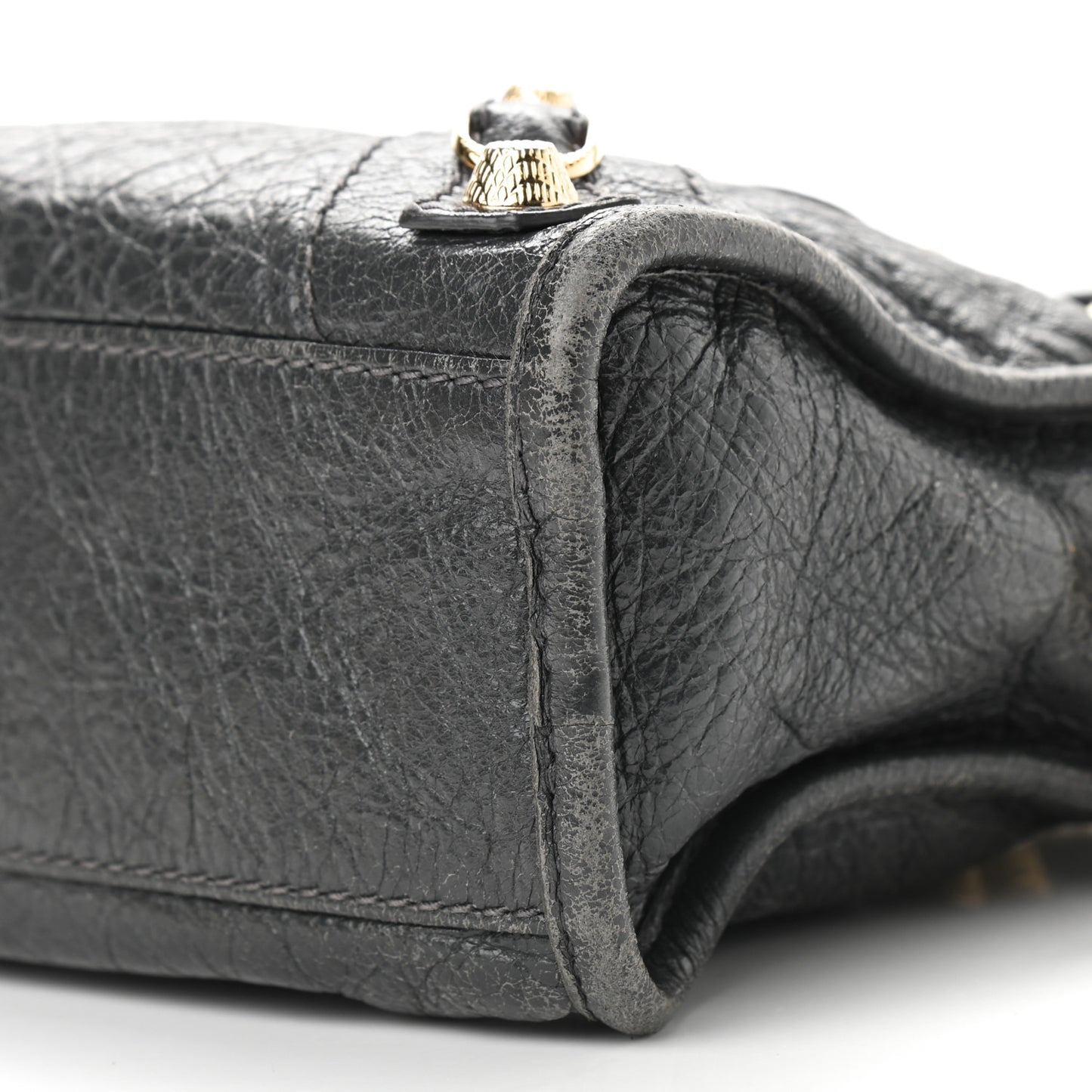 Agneau Giant 12 Gold Hardware Mini City Gris Fossile