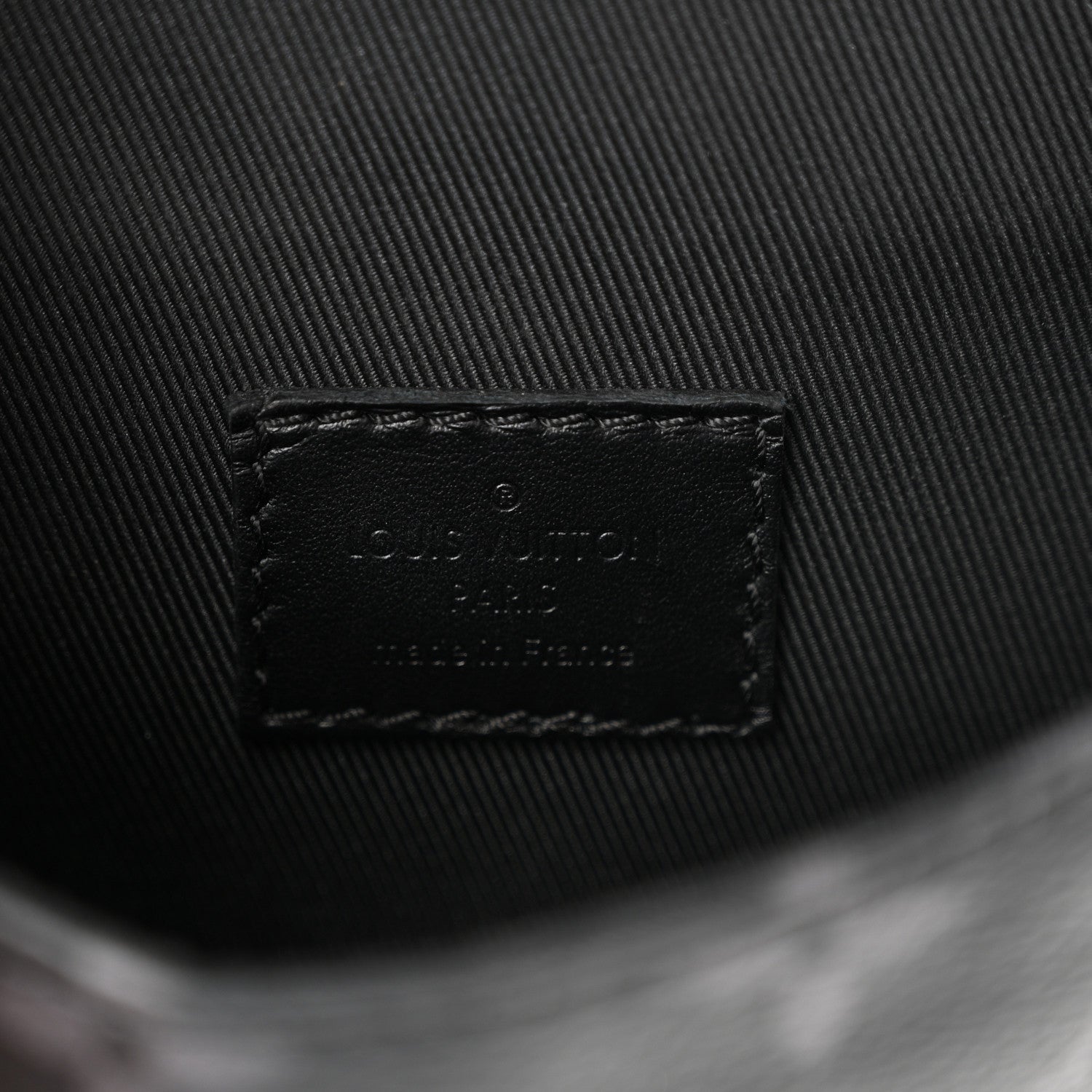 Louis Vuitton Monogram Eclipse Saumur Slingbag Black 6 of 10