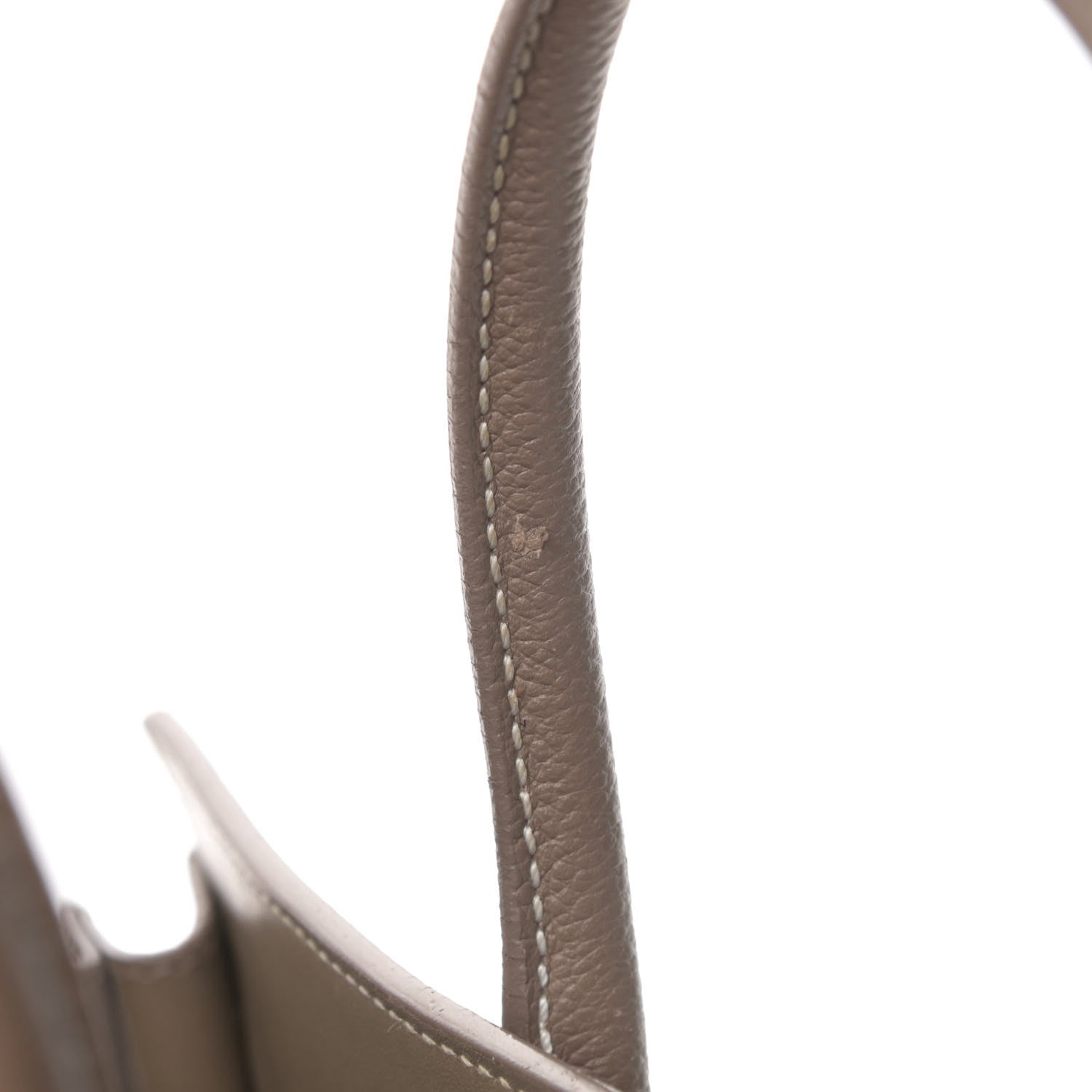 Saint Laurent Grained Calfskin Topstich Baby Sac De Jour Taupe 14 of 21