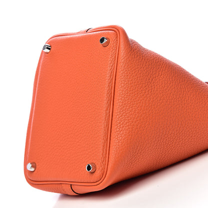 Hermes Taurillon Clemence Picotin Lock 18 PM Orange 9 of 11