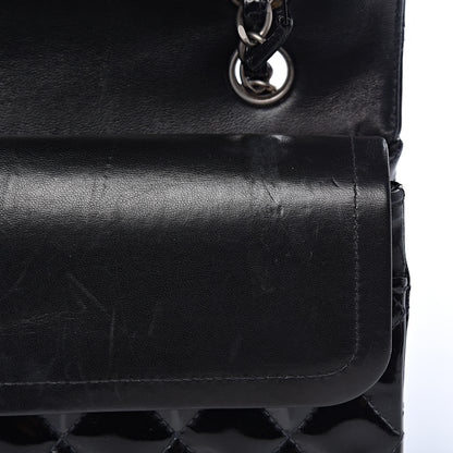 Chanel Patent Quilted Medium Double Flap Black 11 of 17